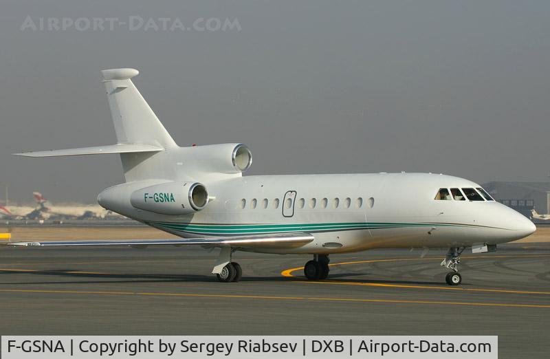 F-GSNA, 2005 Dassault Falcon 900EX C/N 145, Dubai 2005 airshow.