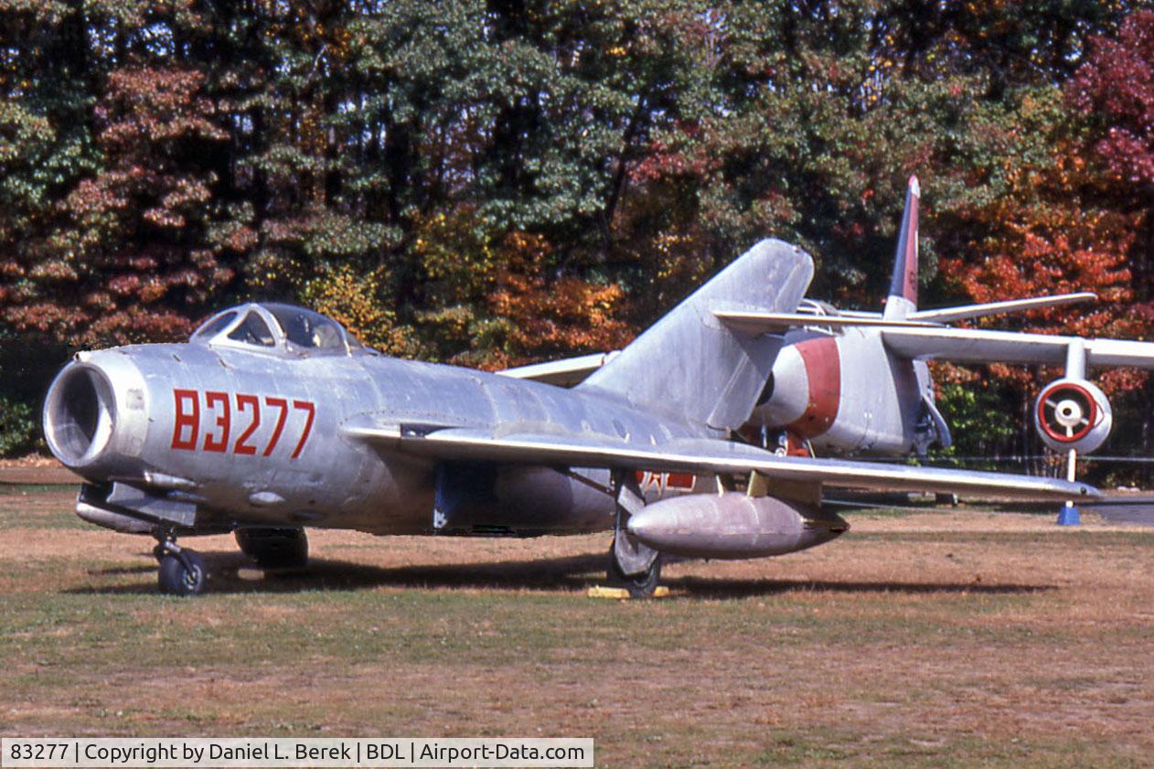 83277, Mikoyan-Gurevich MiG-15 C/N 83277, An old Cold-Warrior, this Mikoyan-Gueryevich MiG-15 fighter poses in front of a former rival, a Douglas B-66 Devastator, at the New England Air Museum, Windsor Locks, CT.