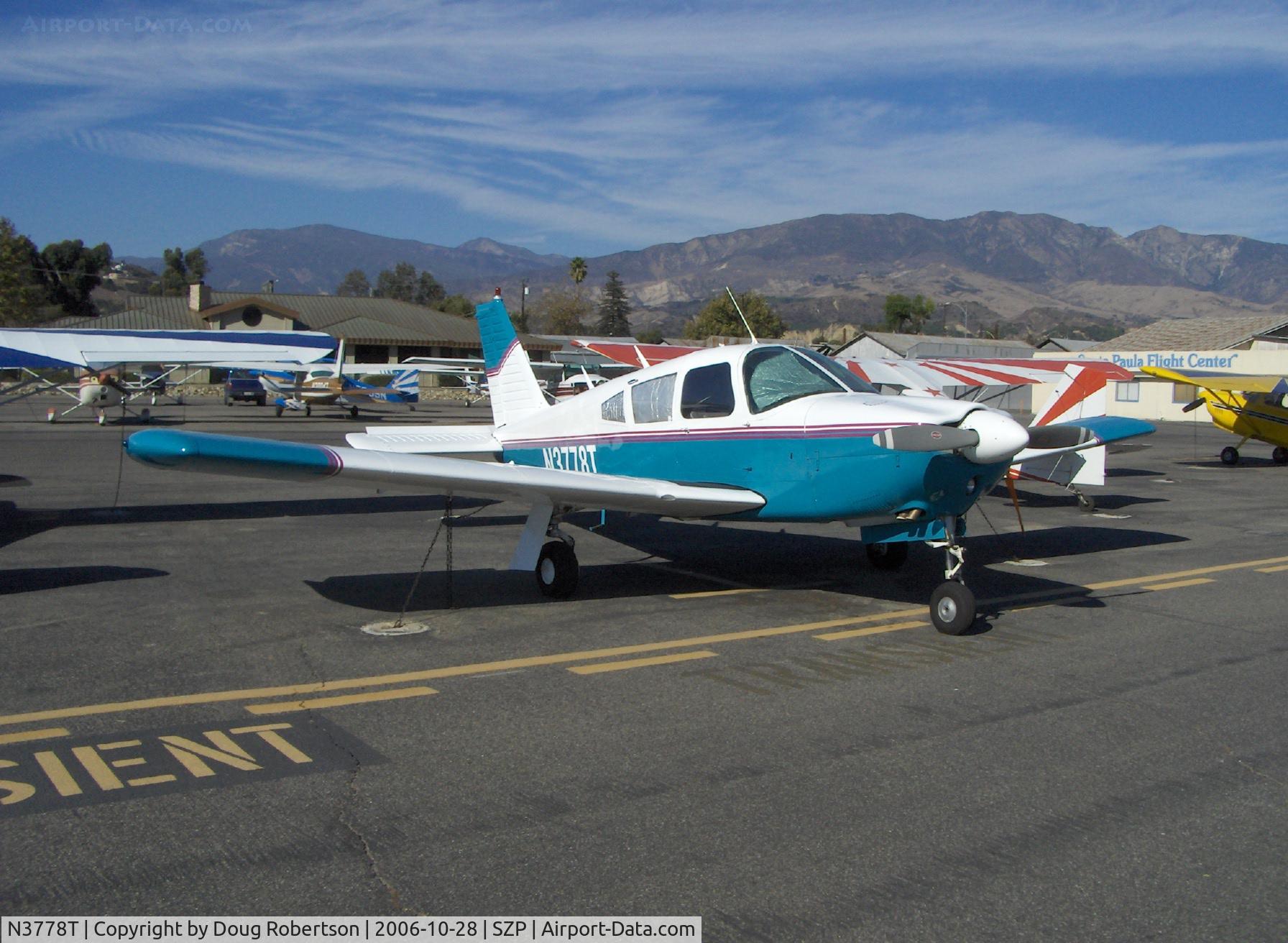 N3778T, 1967 Piper PA-28R-180 Cherokee Arrow C/N 28R-30090, 1967 Piper PA-28R-180 ARROW, Lycoming IO-360-B1E 180 Hp