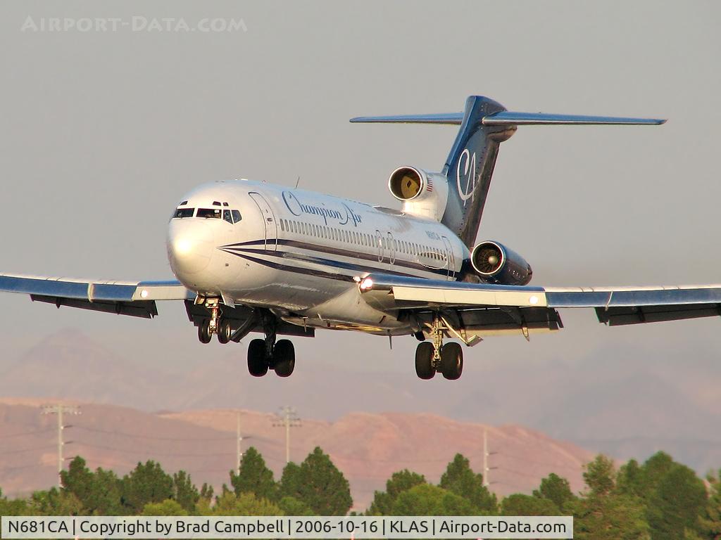 N681CA, 1980 Boeing 727-2S7 C/N 22020, Champion Air / 1980 Boeing 727-2S7