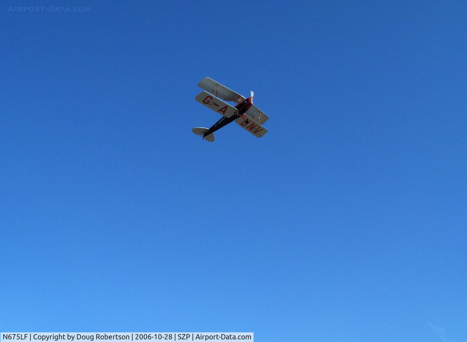 N675LF, 1944 De Havilland DH-82A Tiger Moth II C/N 86572, 1944 De Havilland DH.82A TIGER MOTH, DH Gipsy I 135 Hp, takeoff climb Runway 22