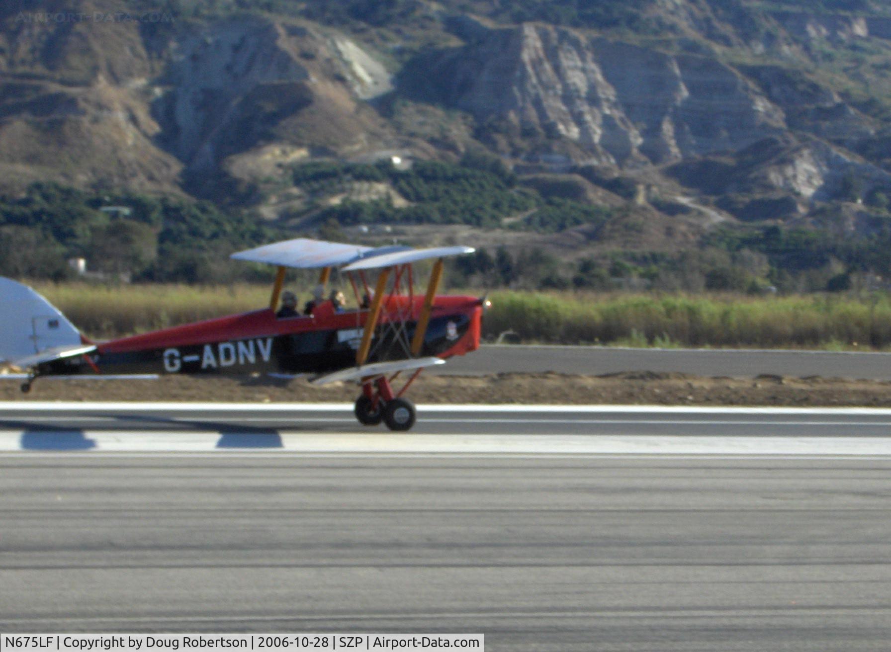 N675LF, 1944 De Havilland DH-82A Tiger Moth II C/N 86572, 1944 De Havilland DH.82A Tiger MOTH, DH Gipsy I 135 Hp, landing Runway 22