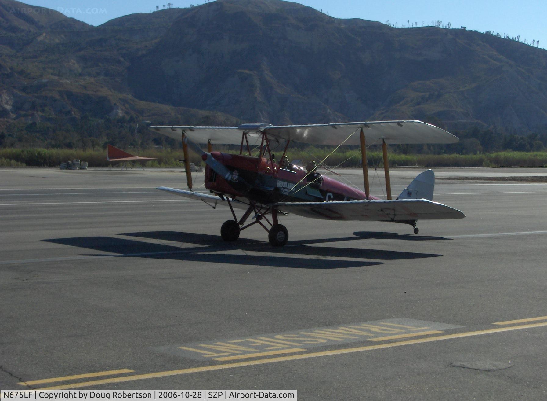 N675LF, 1944 De Havilland DH-82A Tiger Moth II C/N 86572, 1944 De Havilland DH.82A TIGER MOTH, DH Gipsy I 135 Hp, taxi