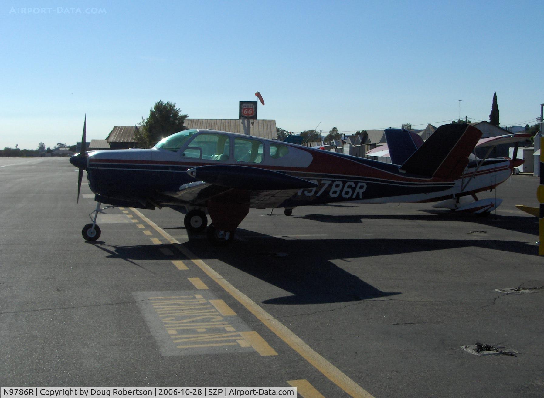N9786R, 1960 Beech M35 Bonanza C/N D-6299, 1960 Beech M35 BONANZA, Continental IO-470-C 250 Hp