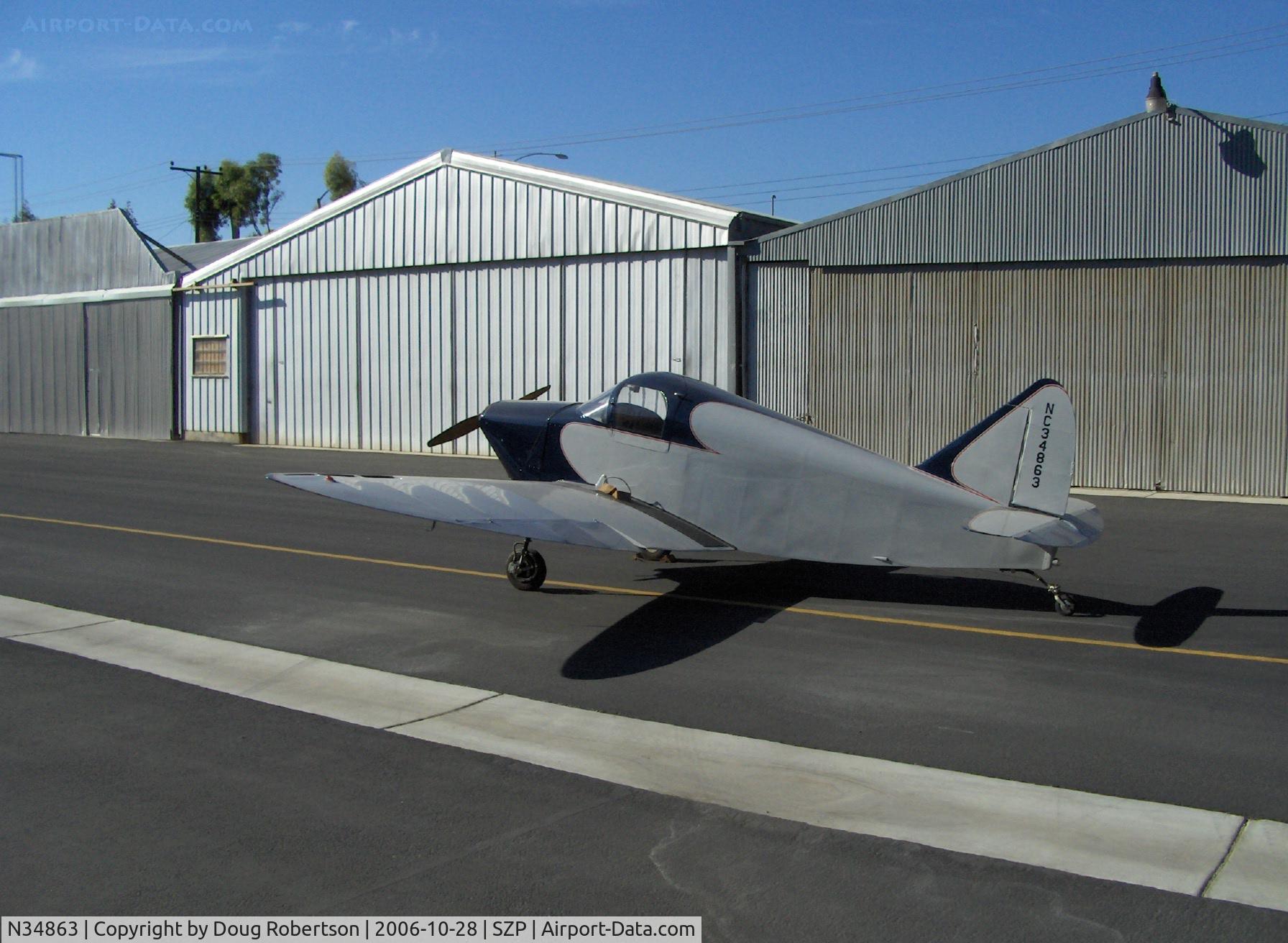 N34863, 1941 Culver LFA C/N 273, 1941 Culver CADET LFA, Franklin 4AC-199 D&E 80 Hp
