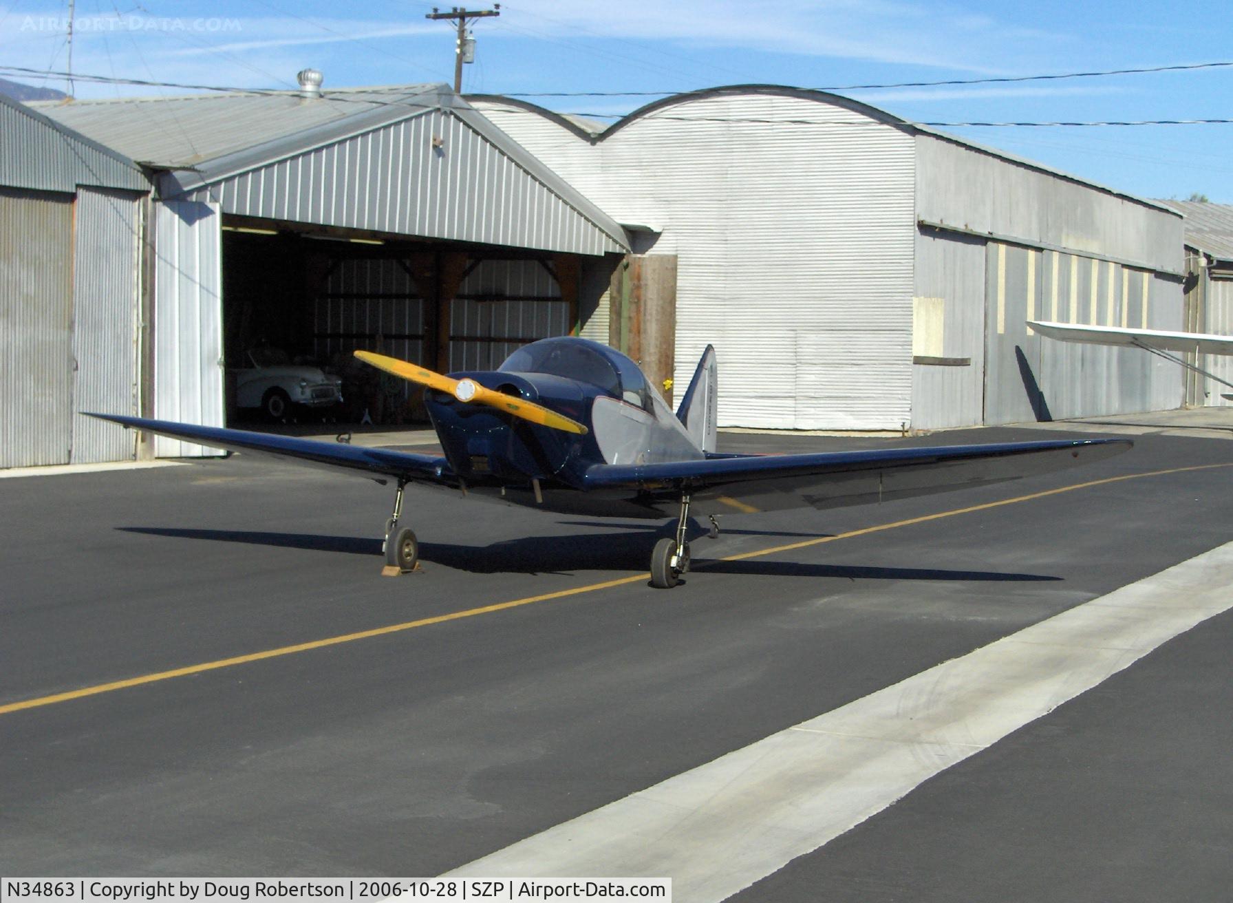 N34863, 1941 Culver LFA C/N 273, 1941 Culver CADET LFA, Franklin 4AC-199 D&E 80 Hp