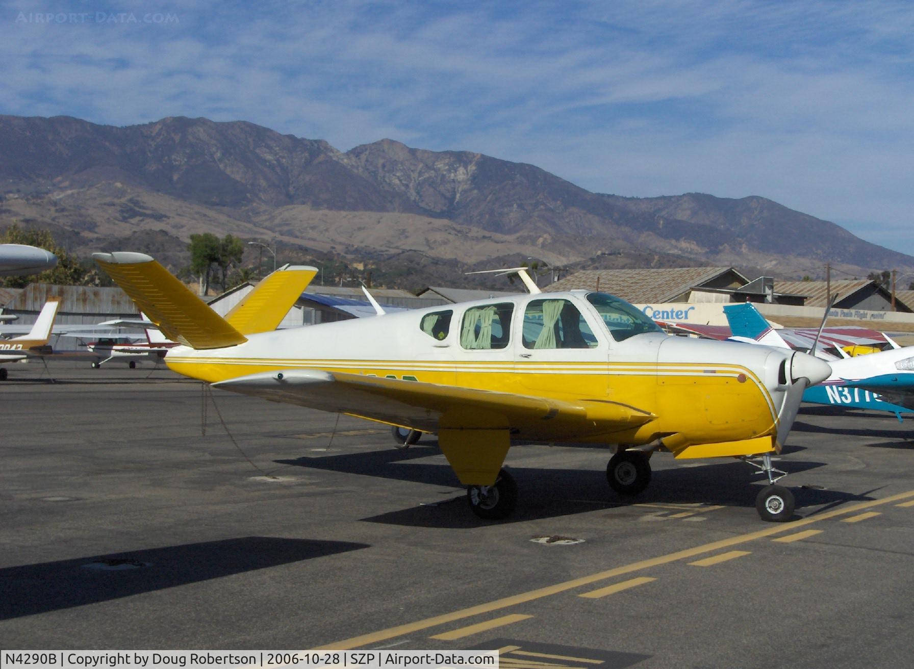 N4290B, 1955 Beech F35 Bonanza C/N D-4253, 1955 Beech F35 BONANZA, Continental E225-8 225 Hp