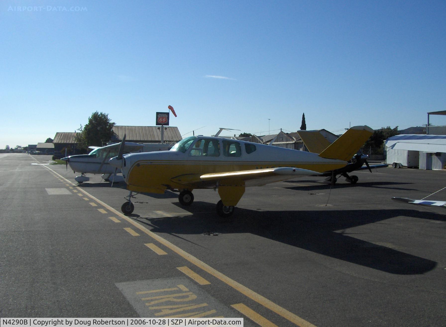 N4290B, 1955 Beech F35 Bonanza C/N D-4253, 1955 Beech F35 BONANZA, Continental E225-8 225 Hp