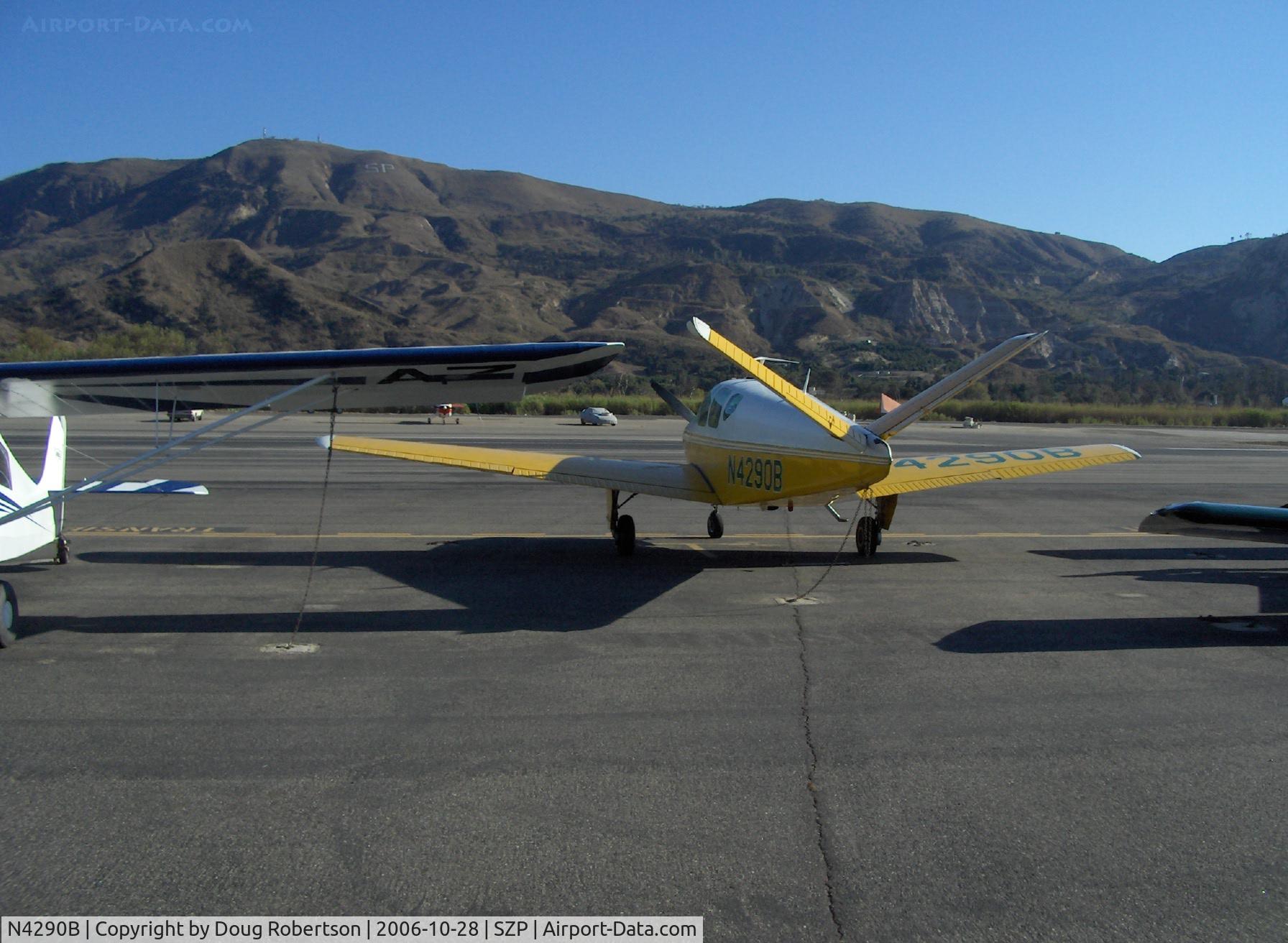 N4290B, 1955 Beech F35 Bonanza C/N D-4253, 1955 Beech F35 BONANZA, Continental E225-8 225 Hp