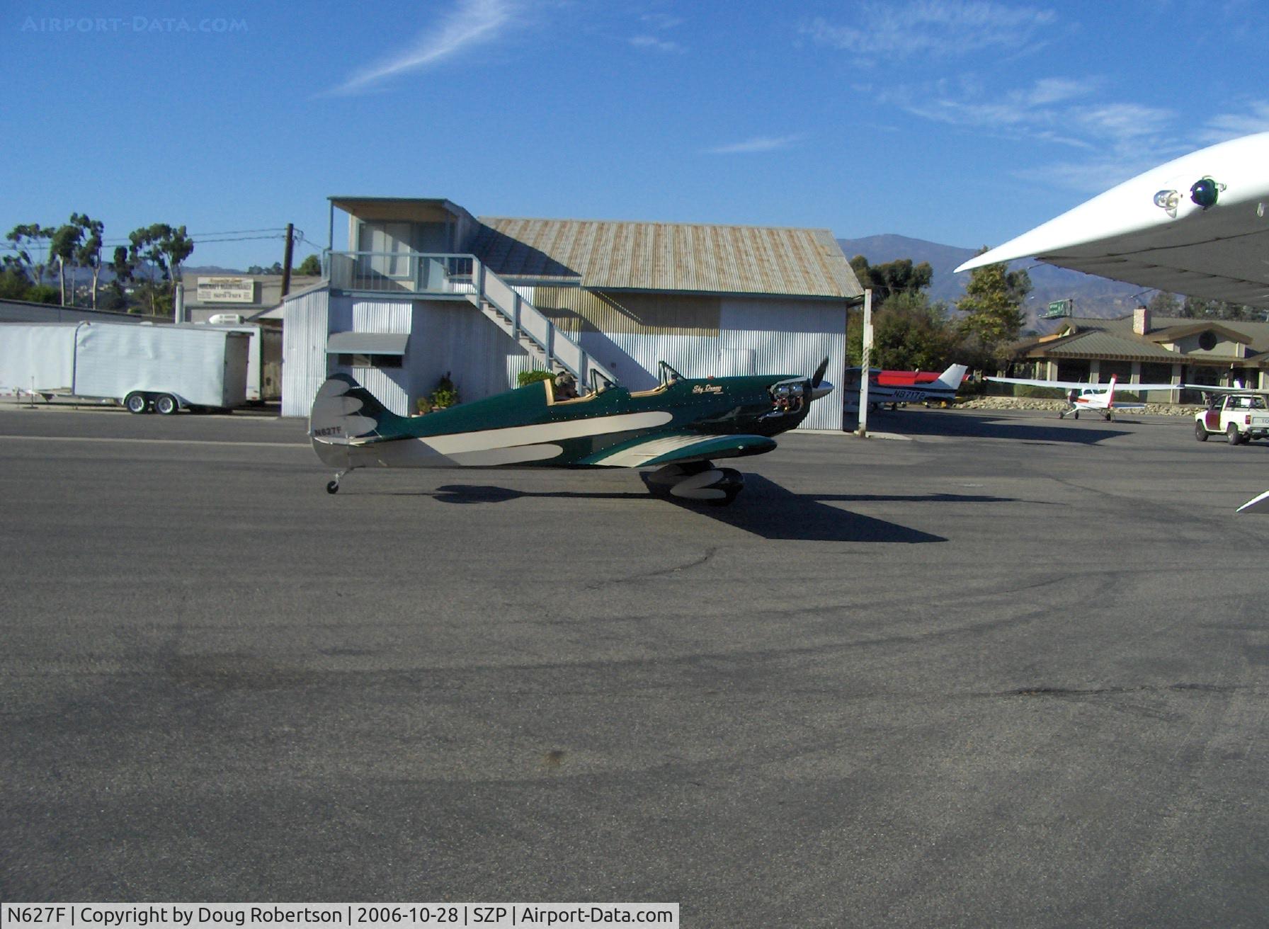 N627F, 2005 Fisher Steven C Sky Dancer C/N 001, 2005 Fisher SKY DANCER, Lycoming O-235, taxi