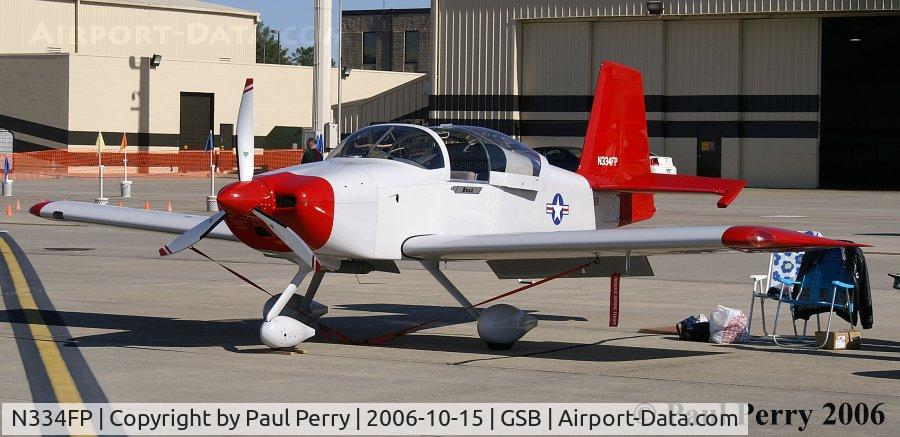 N334FP, Vans RV-7A C/N 71822, Nice RV-7, sporting some trainer inspired colors