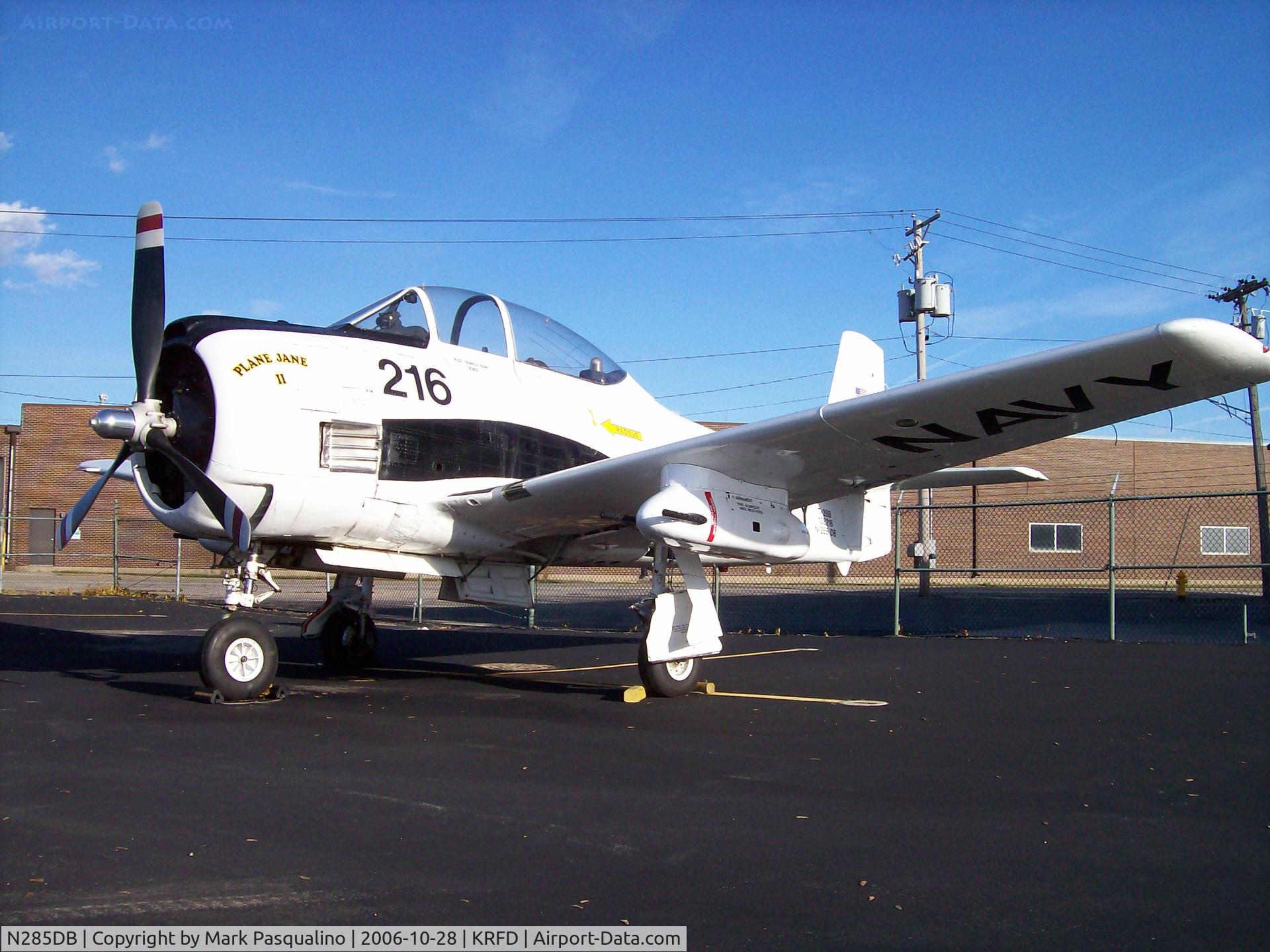 N285DB, 1950 North American T-28B Trojan C/N 200-287 (138216), North American T-28B