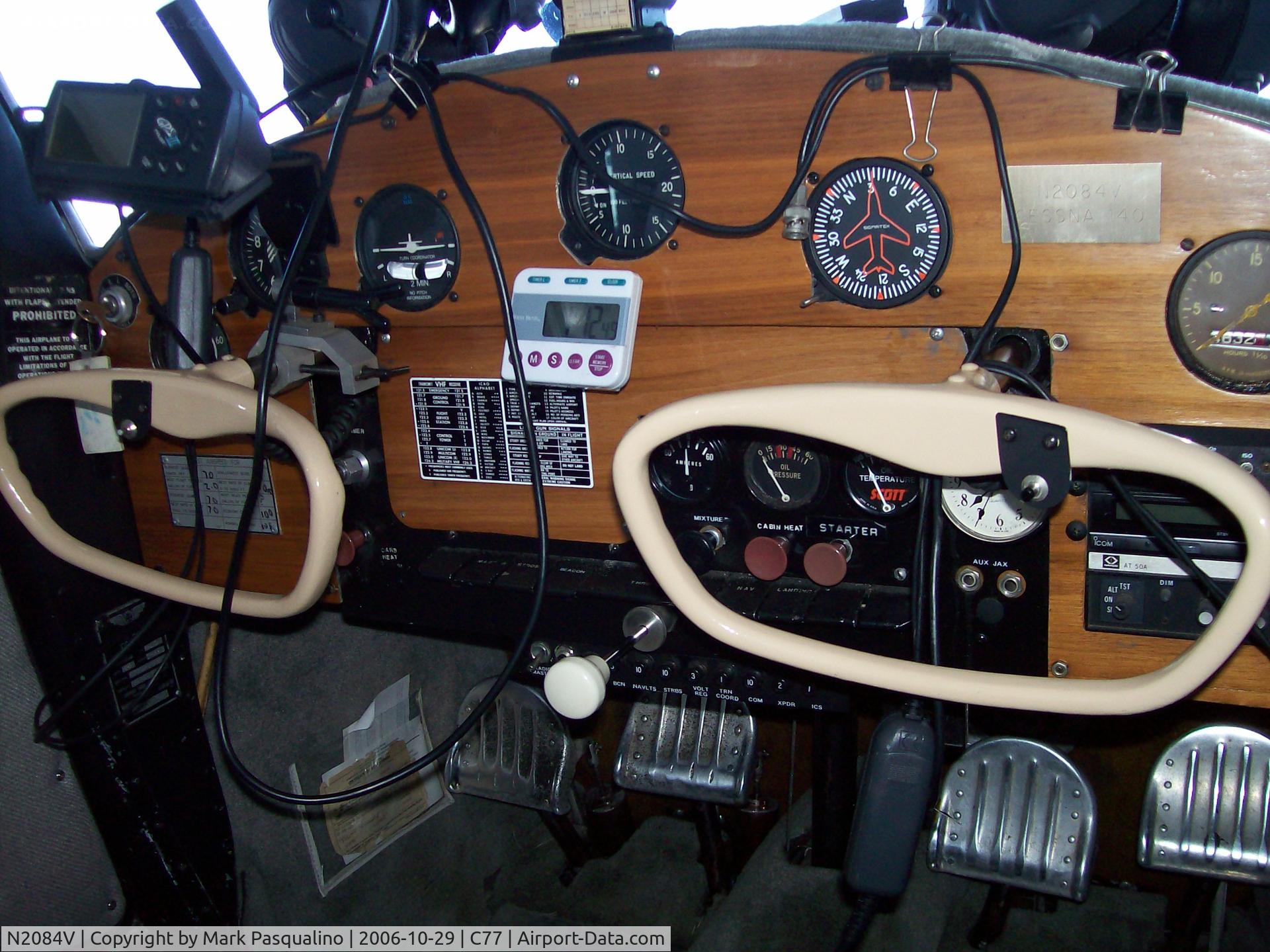 N2084V, 1947 Cessna 140 C/N 14300, Cessna 140