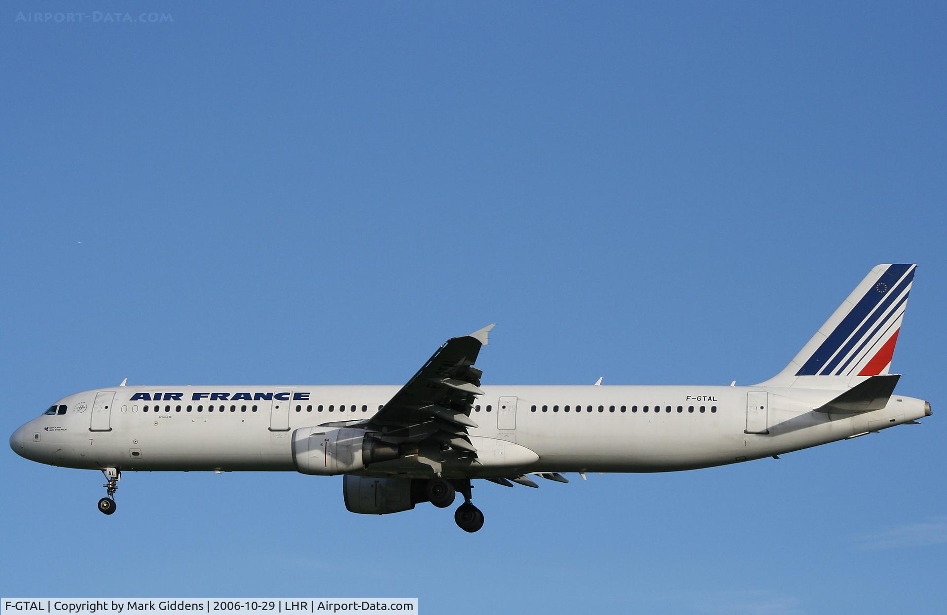 F-GTAL, 2002 Airbus A321-211 C/N 1691, F-GTAL  Airbus A321-211  Air France