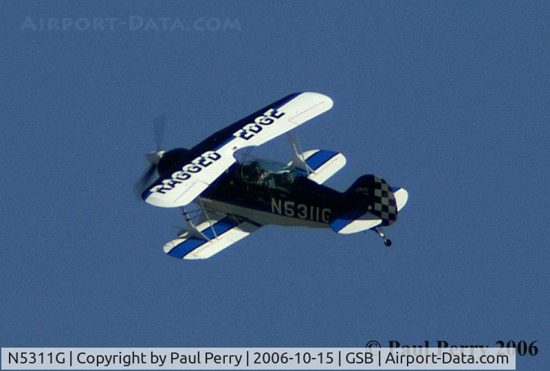 N5311G, 1983 Aerotek Pitts S-2B Special C/N 5013, Jill headed south.  Thanks for the show, Raggz