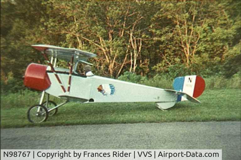N98767, 1988 Nieuport 11 Bebe Replica C/N 042, Maiden flight 1988