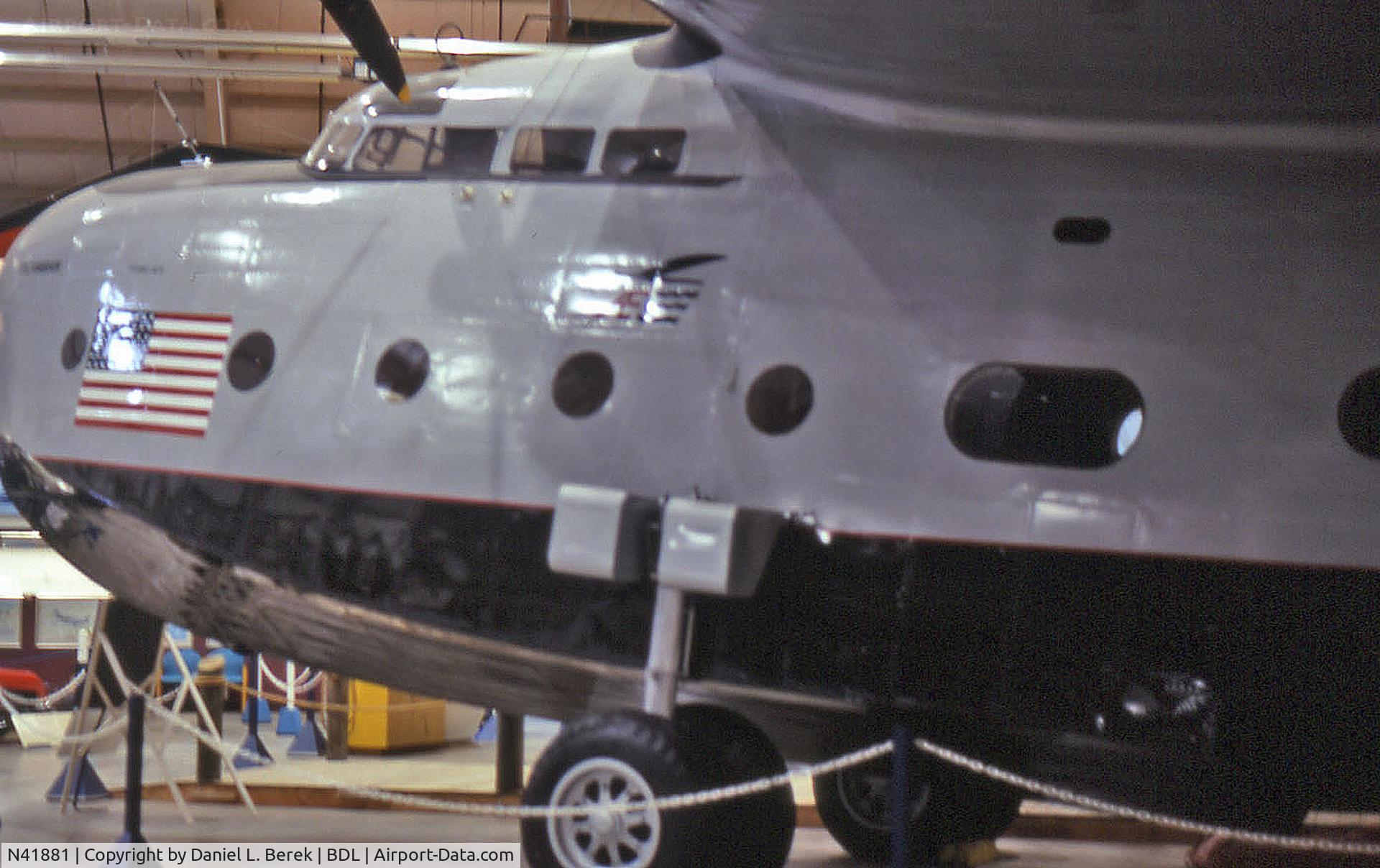 N41881, 1942 Sikorsky VS-44-A C/N 4402, This beautiful restoration is the pride of the New England Air Museum.