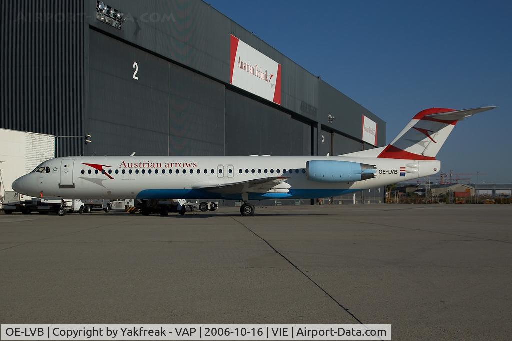 OE-LVB, 1994 Fokker 100 (F-28-0100) C/N 11502, Austrian Arrows Fokker 100