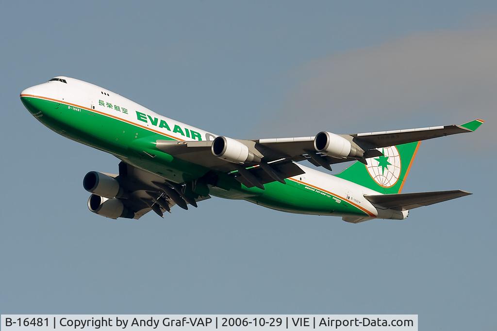B-16481, Boeing 747-45EF (SCD) C/N 30607, Eva Air Cargo 747-400