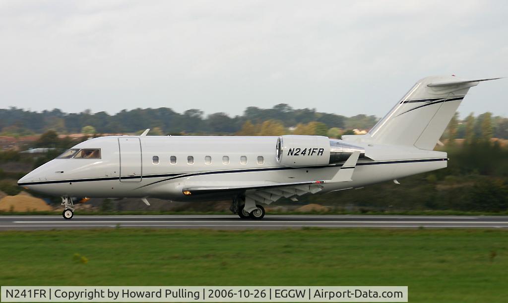 N241FR, 1992 Canadair Challenger 601-3A (CL-600-2B16) C/N 5102, Taking-off from Luton