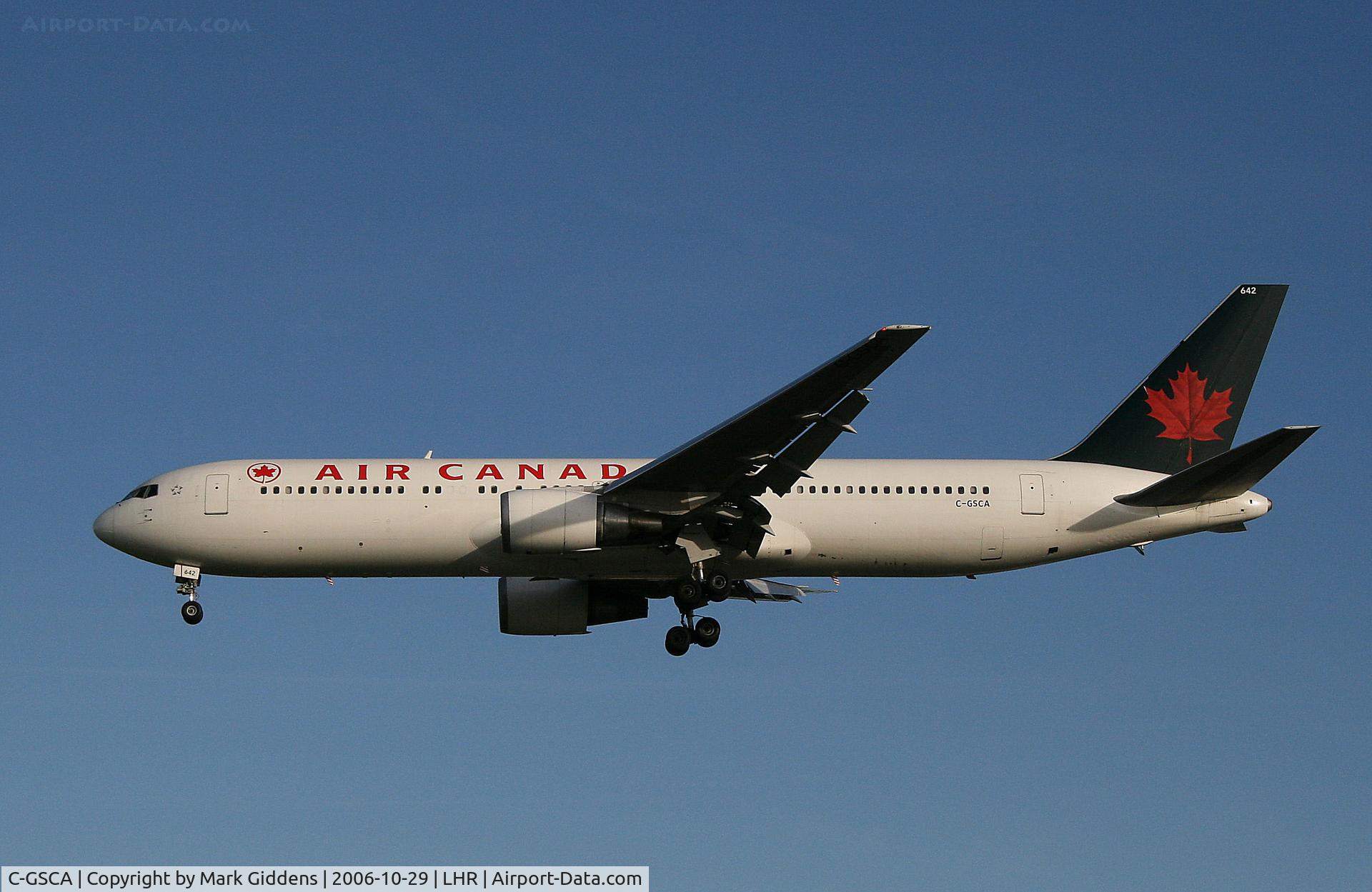 C-GSCA, 1991 Boeing 767-375/ER C/N 25121, C-GSCA  Boeing 767-375ER  Air Canada