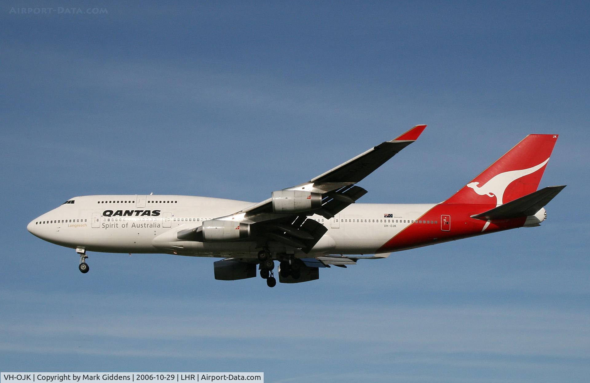 VH-OJK, 1991 Boeing 747-438 C/N 25067, VH-OJK  Boeding 747-438  Qantas
