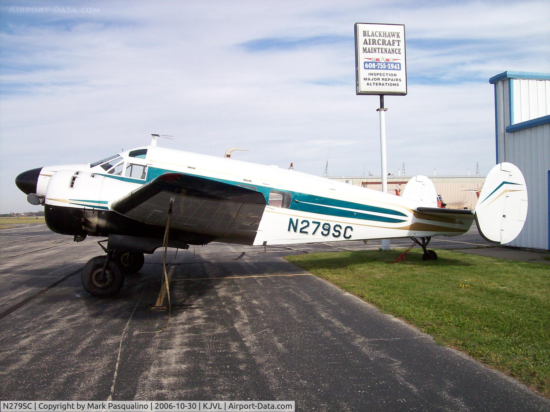 N279SC, 1955 Beech E18S C/N BA-74, Beech E18S