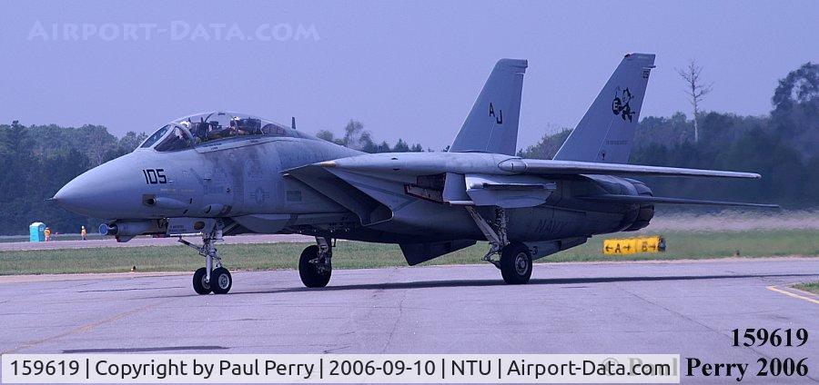 159619, Grumman F-14A Tomcat C/N 166, Participated in the last four ship flyover of Tomcats.