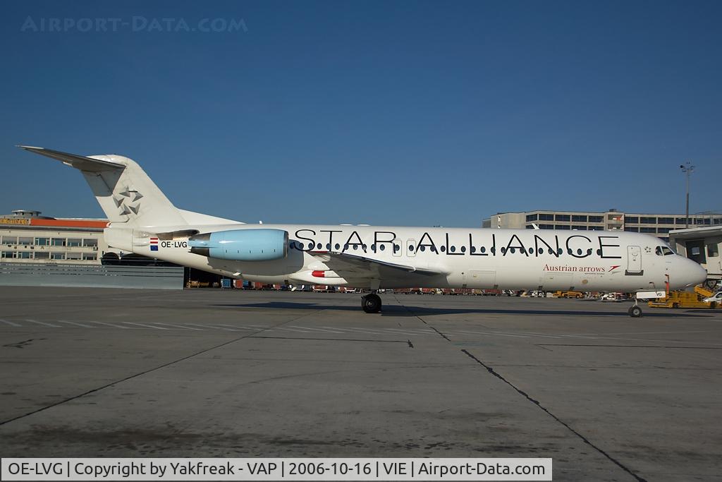 OE-LVG, 1994 Fokker 100 (F-28-0100) C/N 11520, Austrian Arrows Fokker 100 in Star Alliance colors