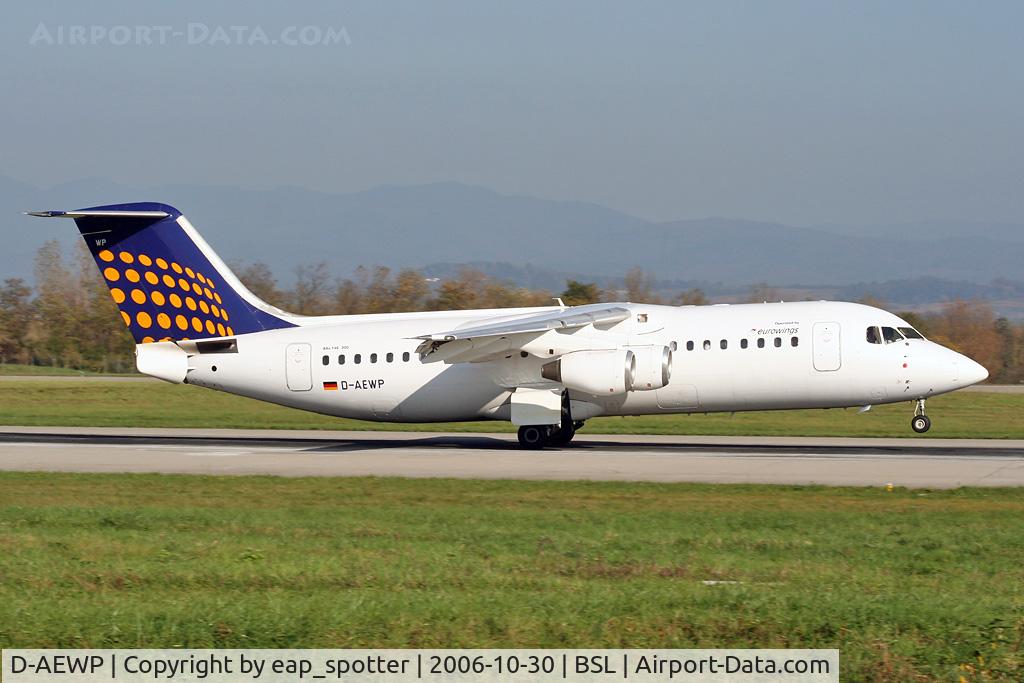 D-AEWP, 1990 British Aerospace BAe.146-300 C/N E3165, incoming from FRA as LH five lima lima