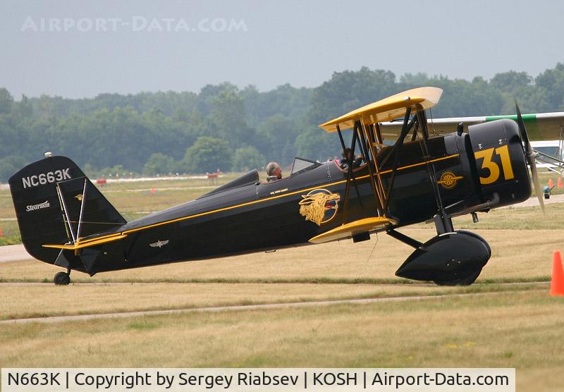N663K, 1930 Stearman 4-E Junior Speedmail C/N 4005, EAA AirVenture 2005