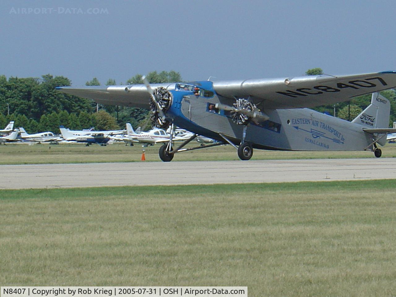 N8407, 1929 Ford 4-AT-E Tri-Motor C/N 69, EAA's Ford Tri-Motor