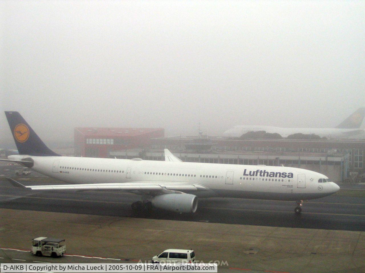 D-AIKB, 2004 Airbus A330-343X C/N 576, A very foggy morning in Frankfurt