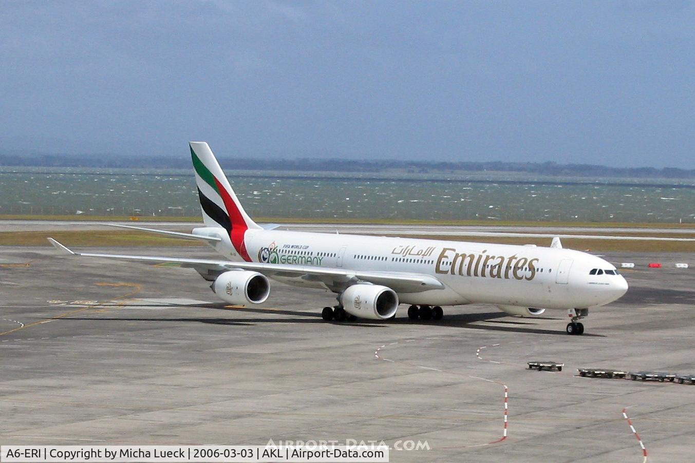 A6-ERI, 2005 Airbus A340-541 C/N 685, Soccer World Cup 2006 colour scheme