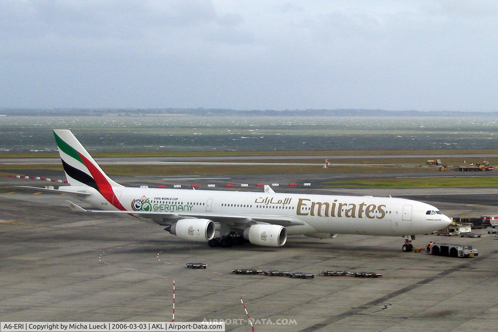 A6-ERI, 2005 Airbus A340-541 C/N 685, Soccer World Cup 2006 colour scheme