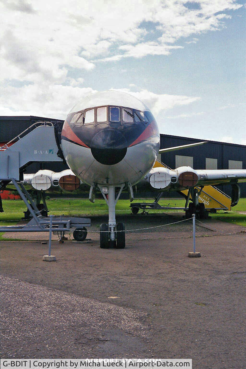 G-BDIT, 1962 De Havilland DH.106 Comet 4C C/N 6467, De Havilland Comet, preserved at the Museum of Flight, East Fortune, Scotland (June 2002)