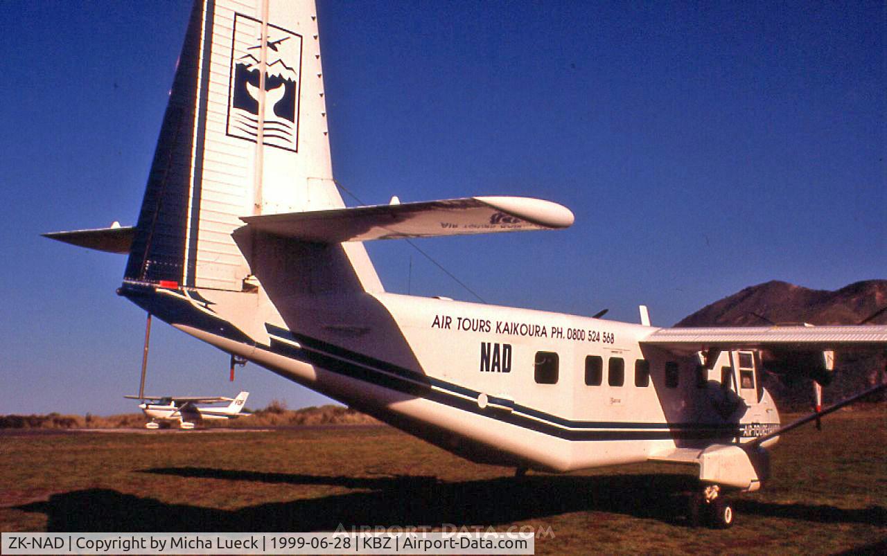 ZK-NAD, 1996 GAF N24A Nomad C/N N24A-30, Ex Flying Doctor Service, now with Wings Over Whales for whalewatching flights in Kaikoura, New Zealand