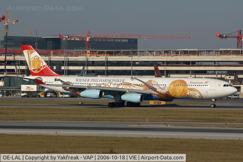 OE-LAL, 1999 Airbus A340-313 C/N 263, Austrian Airlines Airbus 340-300 in special colors
