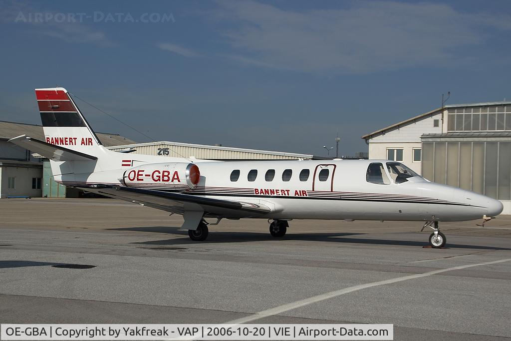 OE-GBA, 1979 Cessna 550 Citation II C/N 550-0085, Bannert Air Cessna 550 Citation 2