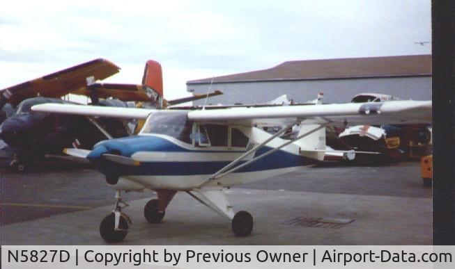 N5827D, 1956 Piper PA-22-150 C/N 22-4502, Tripacer at BFI around 1987