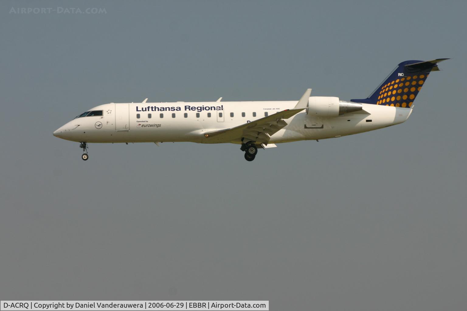 D-ACRQ, 2002 Canadair CRJ-200LR (CL-600-2B19) C/N 7629, arrival of flight LH4632