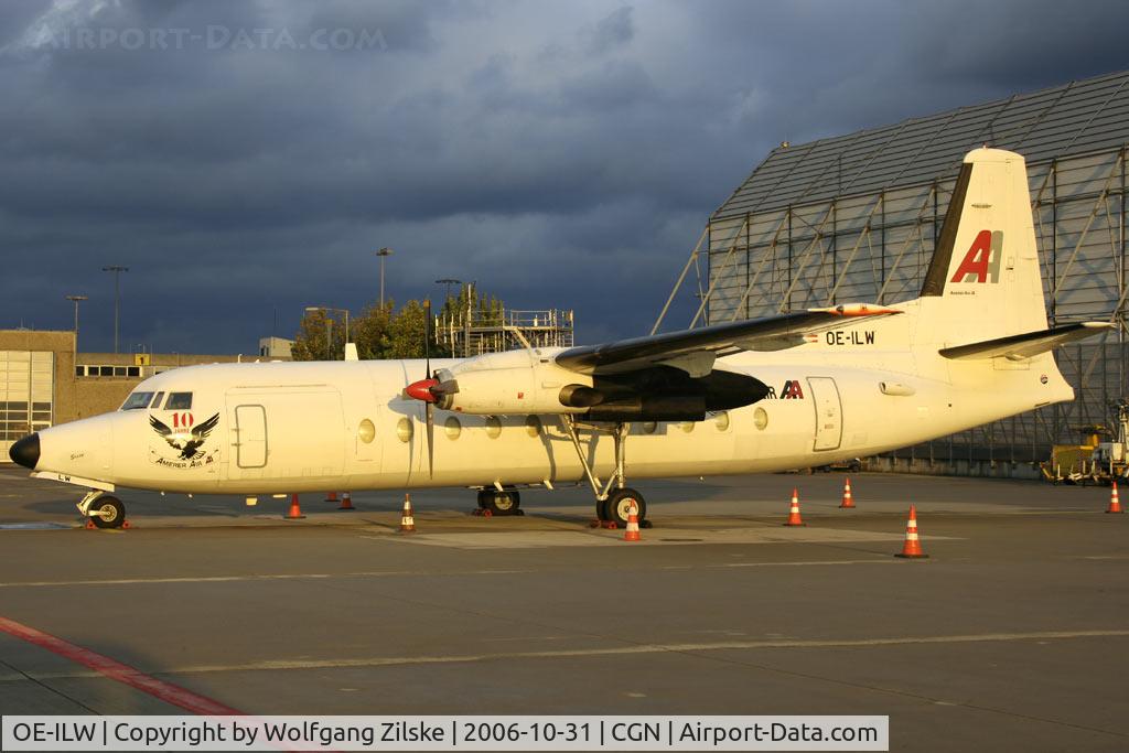 OE-ILW, 1985 Fokker F-27-500 Friendship C/N 10681, add titles