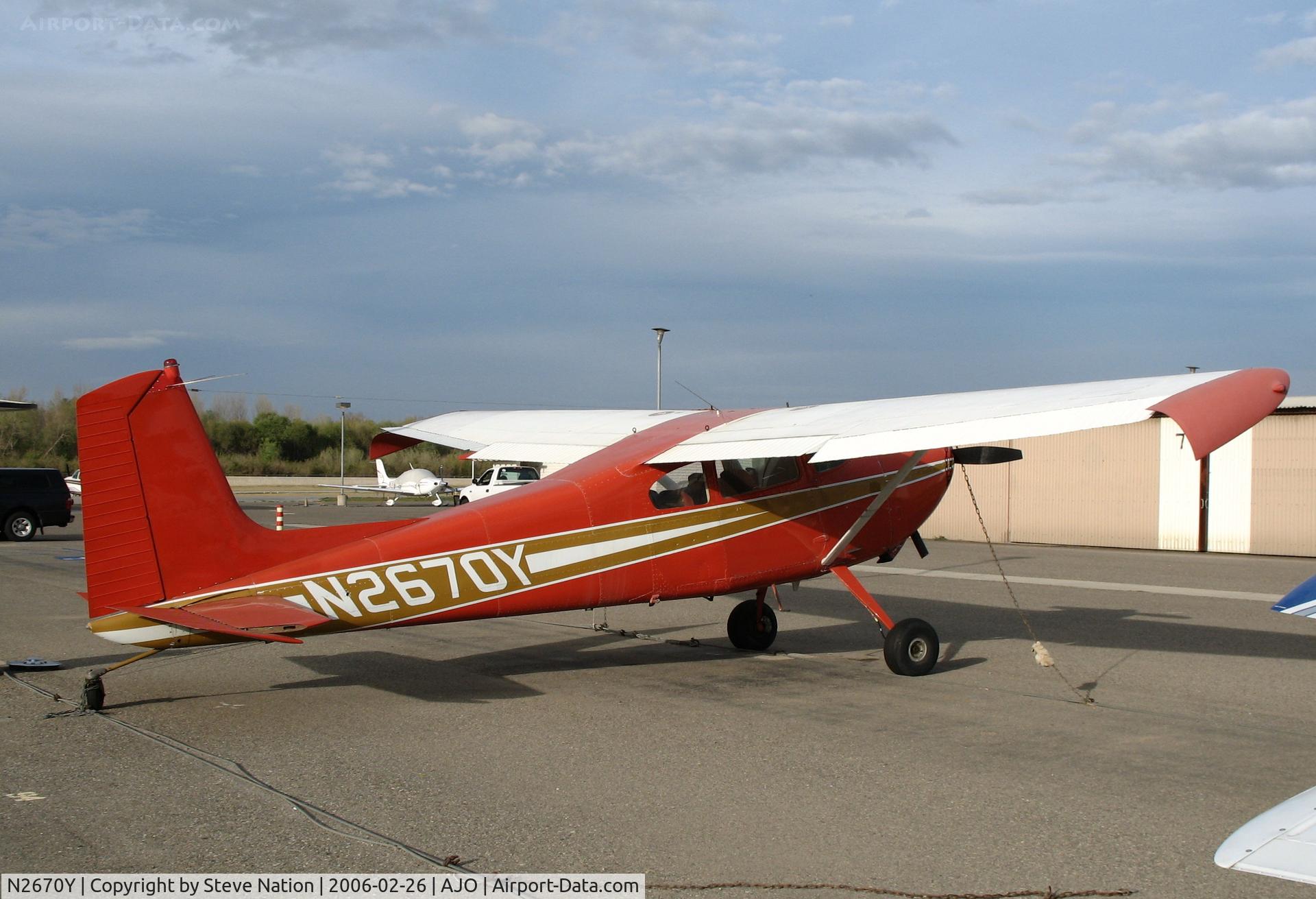 N2670Y, 1962 Cessna 180E C/N 18051170, 1962 Cessna 180E @ Corona Municipal Airport, CA
