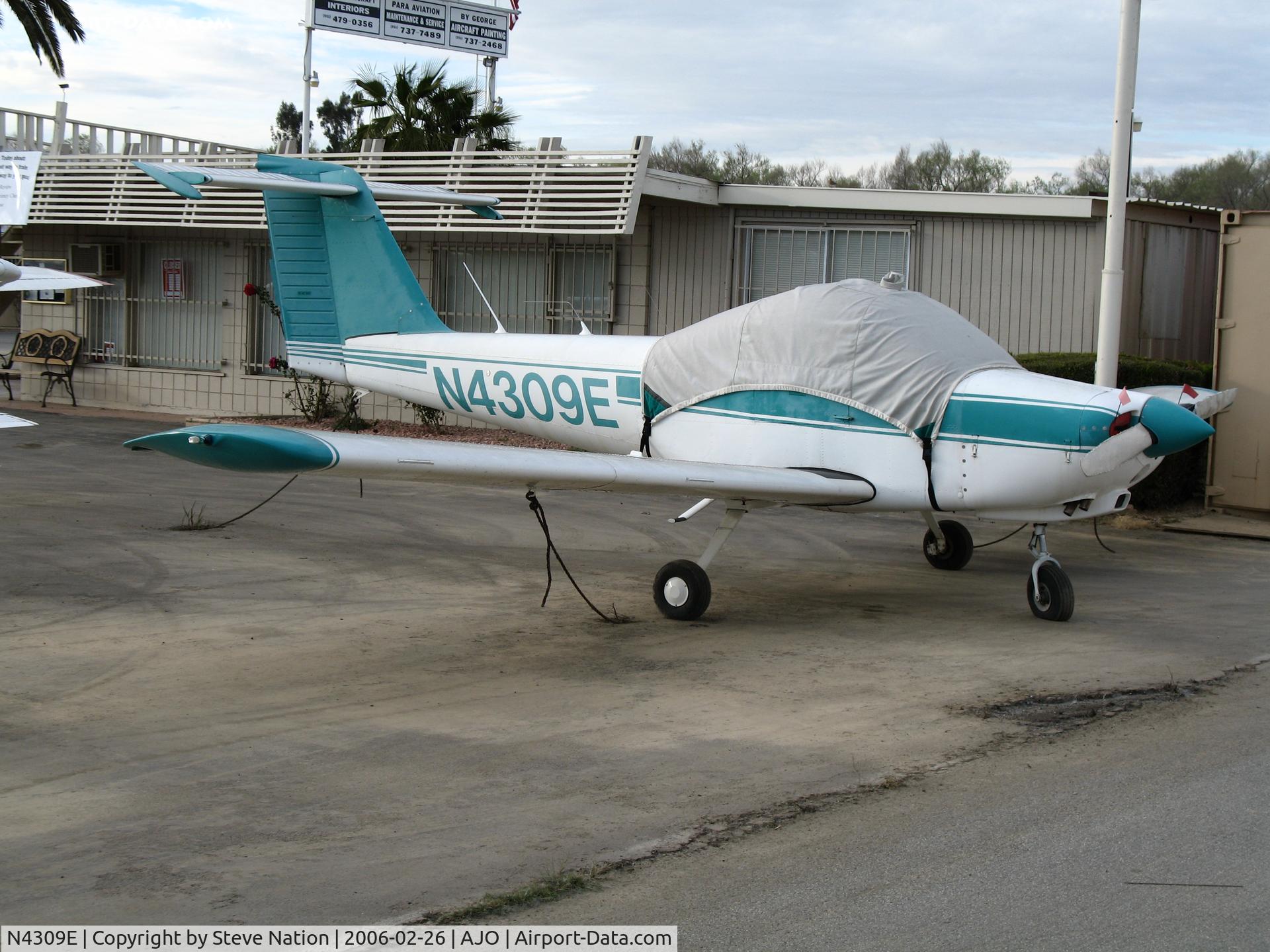 N4309E, 1978 Piper PA-38-112 Tomahawk Tomahawk C/N 38-78A0544, 1978 Piper PA-38-112 with cockpit covered @ Corona Municipal Airport, CA