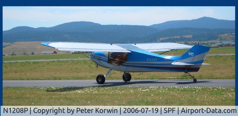 N1208P, 1996 Rans S-6S Coyote II C/N 0695828S, RANS S6S Departing Spearfish, SD