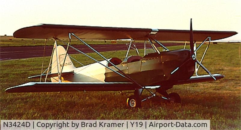 N3424D, 1998 Kramer Brad CLASSIC C/N 01, Ready for takeoff
