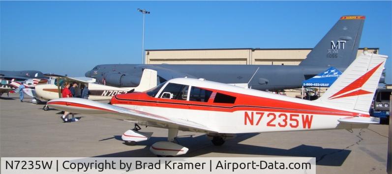 N7235W, 1963 Piper PA-28-180 C/N 28-1054, Civilian Fly-In - Minot Air Force Base
