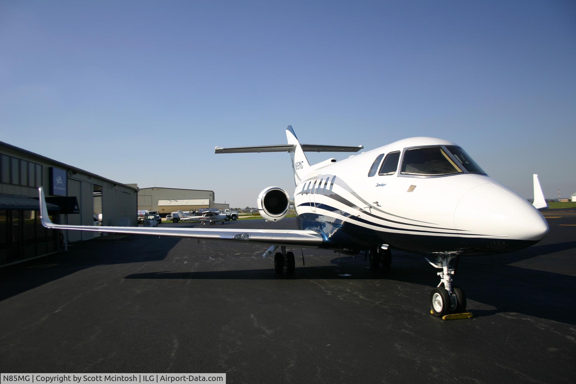 N85MG, 1985 British Aerospace BAe.125 Series 800A C/N 258035, Hawker 800A with the API winglets now the Hawker 800SP