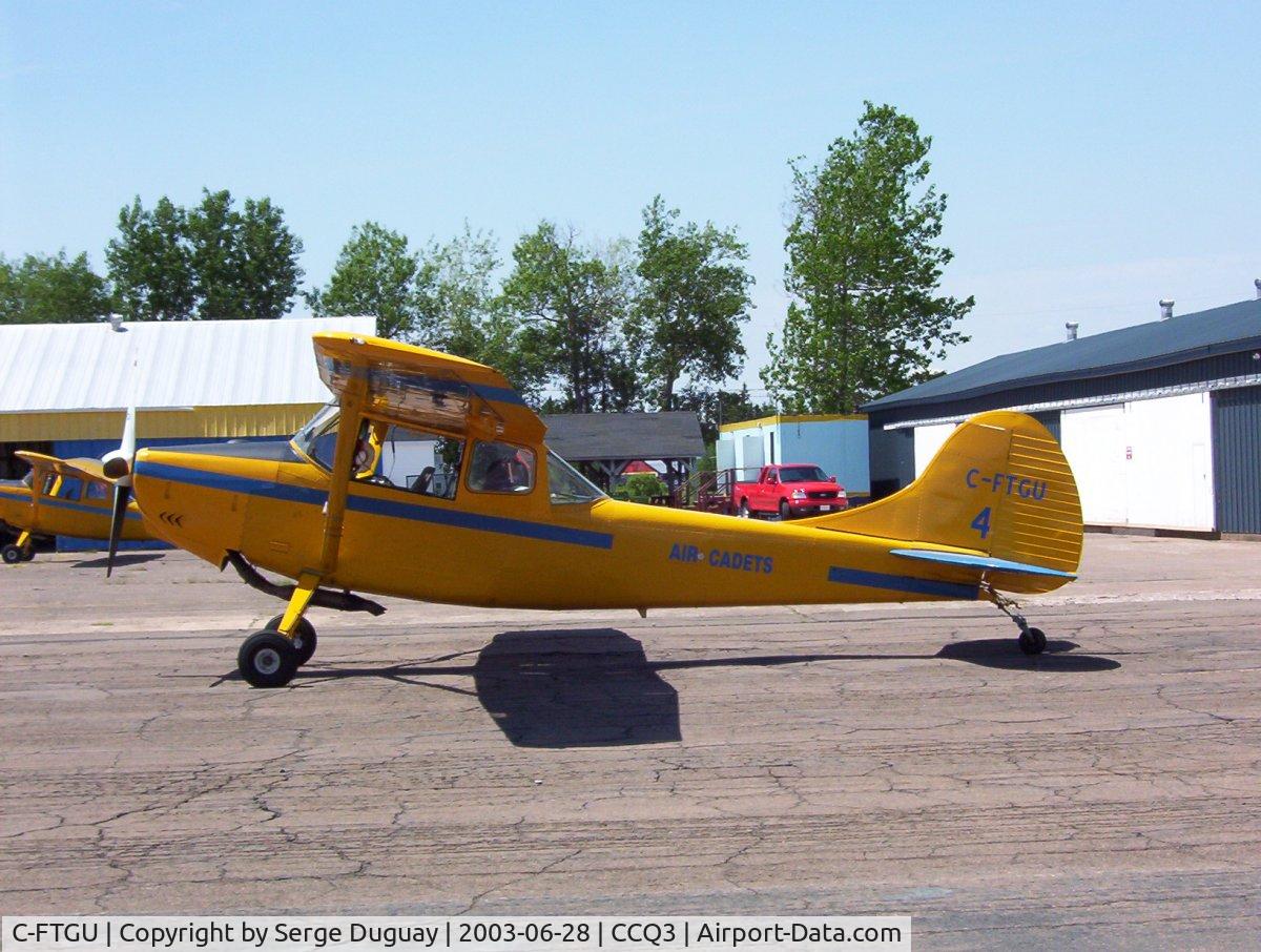 C-FTGU, 1953 Cessna 305C C/N 23646, Waiting for glider towing duty in Debert NS Canada
