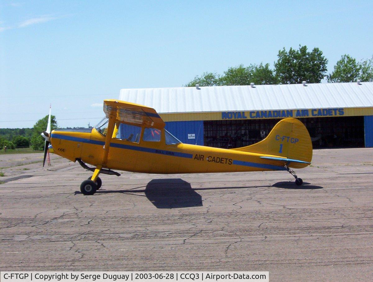 C-FTGP, 1973 Cessna 305C C/N 24608, Waiting for glider towing duty in Debert NS Canada